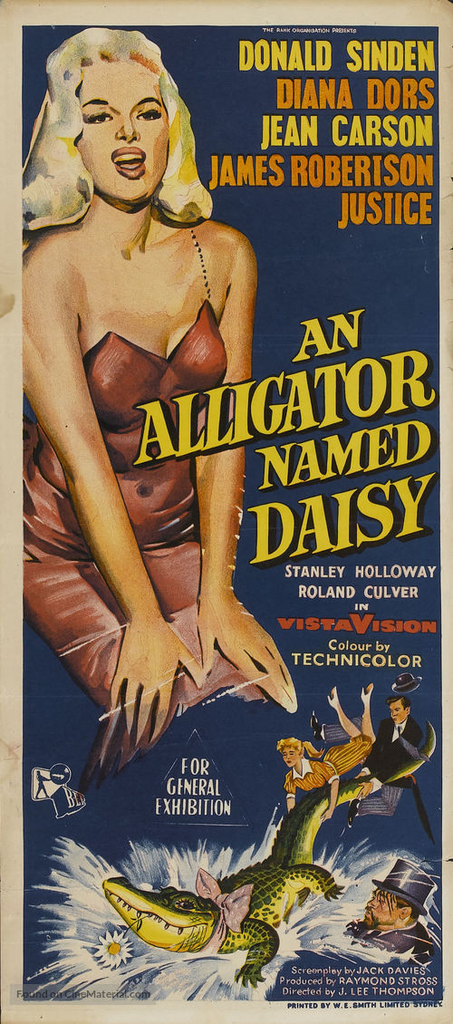 An Alligator Named Daisy - Australian Theatrical movie poster