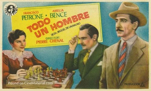 Todo un hombre - Spanish Movie Poster