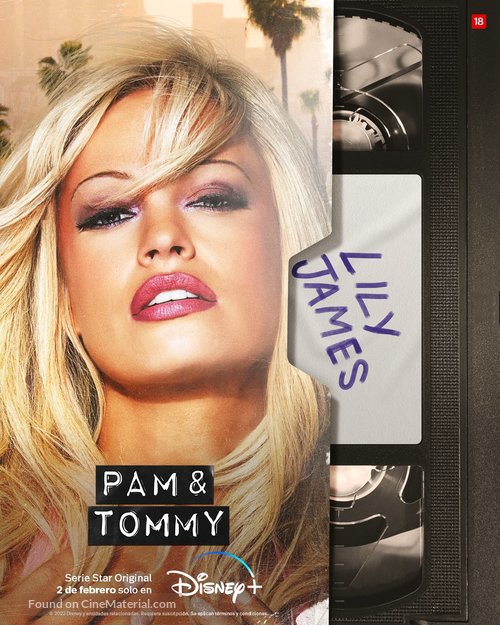 Pam &amp; Tommy - Spanish Movie Poster