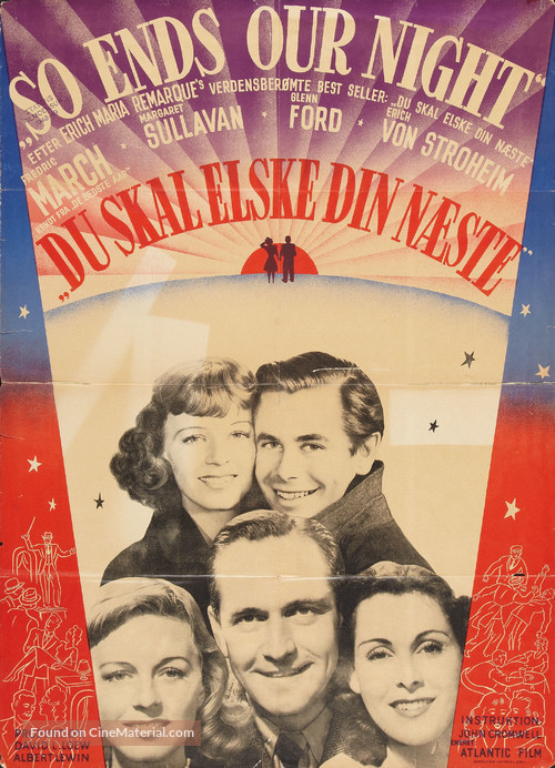 So Ends Our Night - Danish Movie Poster