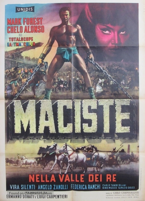 Maciste nella valle dei re - Italian Movie Poster