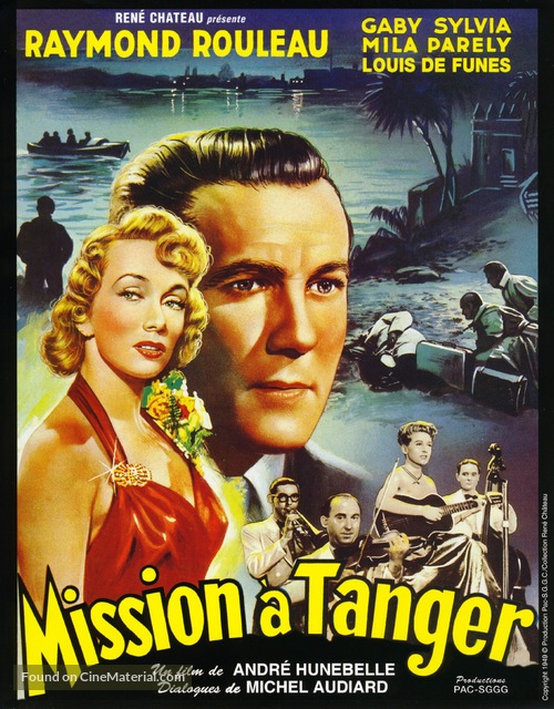 Mission &agrave; Tanger - French Movie Poster