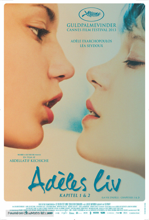 La vie d&#039;Ad&egrave;le - Danish Movie Poster