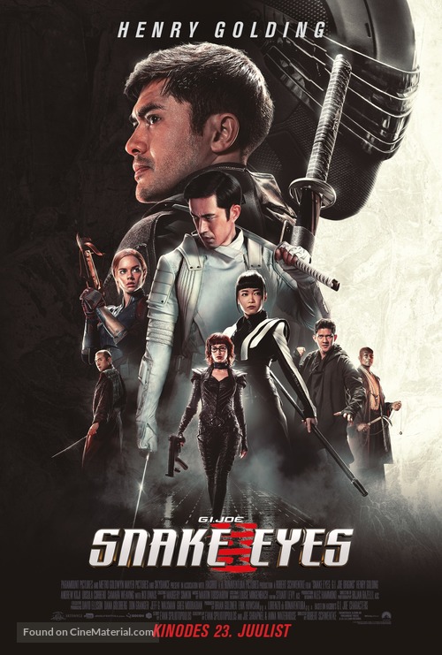Snake Eyes: G.I. Joe Origins - Estonian Movie Poster