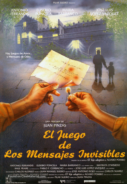 El juego de los mensajes invisibles - Spanish Movie Poster