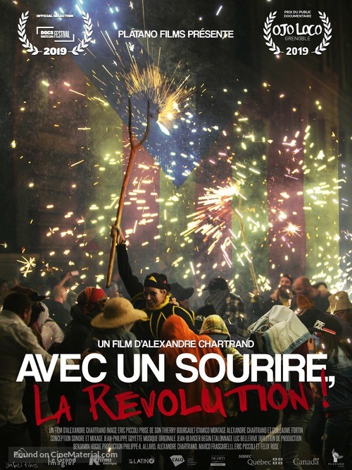 Avec un sourire, la r&eacute;volution! - French Movie Poster