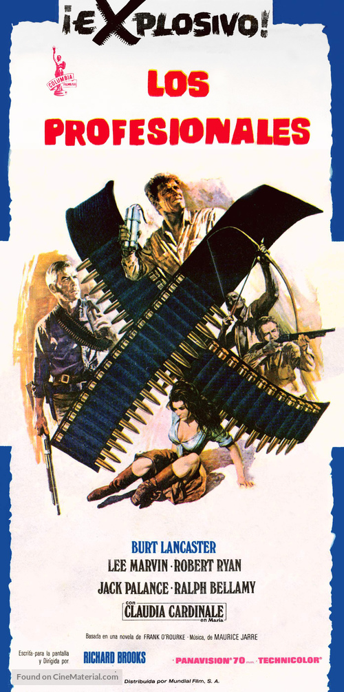 The Professionals - Spanish Movie Poster