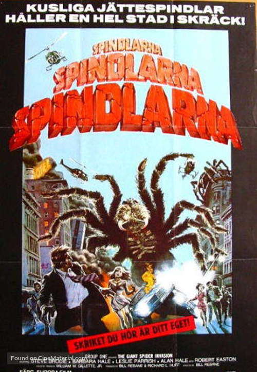 The Giant Spider Invasion - Swedish Movie Poster