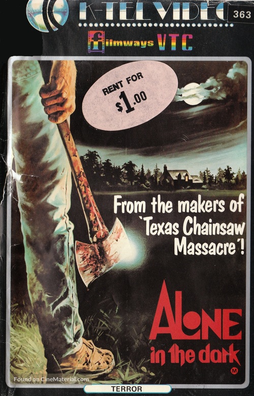 Alone in the Dark - Australian VHS movie cover
