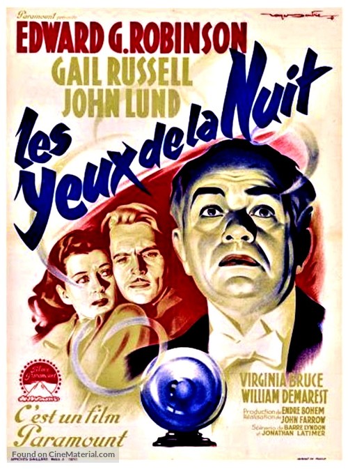 Night Has a Thousand Eyes - French Movie Poster