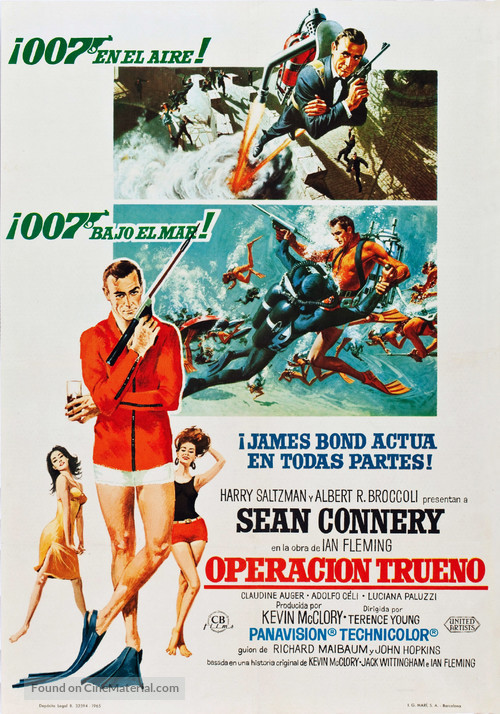Thunderball - Spanish Movie Poster