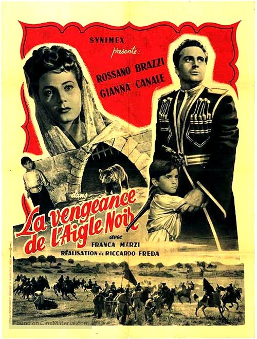 La vendetta di Aquila Nera - French Movie Poster