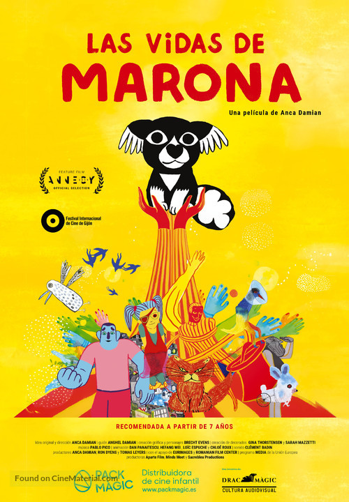 L&#039;extraordinaire voyage de Marona - Spanish Movie Poster