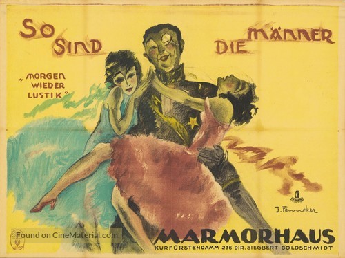 So sind die M&auml;nner - German Movie Poster