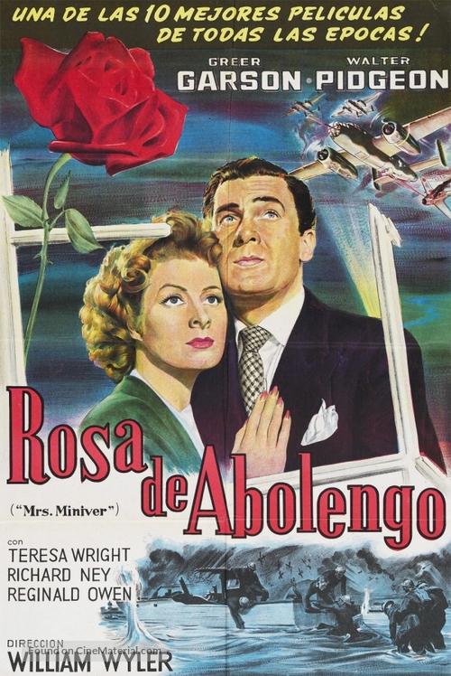 Mrs. Miniver - Argentinian Movie Poster