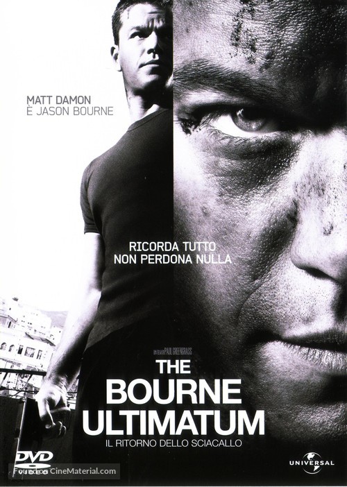 The Bourne Ultimatum - Italian DVD movie cover