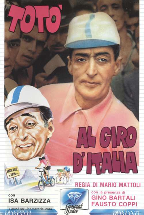 Tot&ograve; al giro d&#039;Italia - Italian VHS movie cover