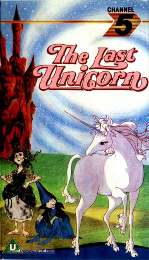 The Last Unicorn - British VHS movie cover