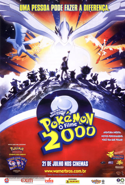 Pok&eacute;mon: The Movie 2000 - Brazilian Movie Poster