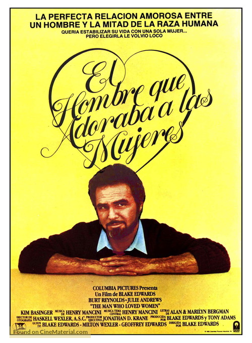 The Man Who Loved Women - Spanish Movie Poster