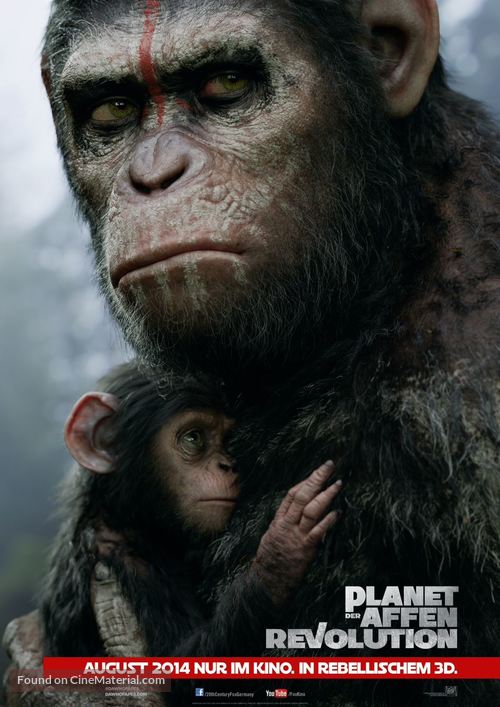 Dawn of the Planet of the Apes - German Movie Poster