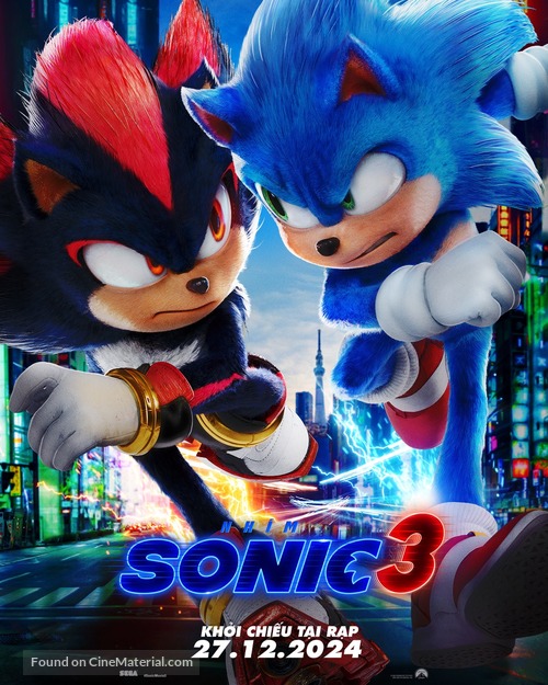 Sonic the Hedgehog 3 - Vietnamese Movie Poster