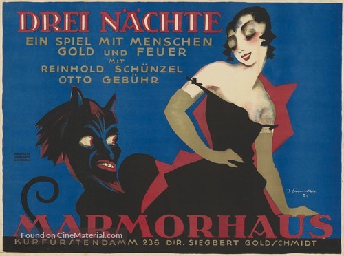 Drei N&auml;chte - German Movie Poster