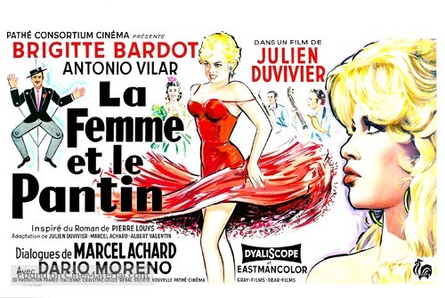 La femme et le pantin - Belgian Movie Poster
