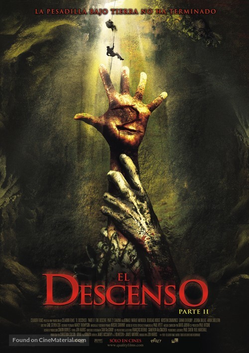 The Descent: Part 2 - Colombian Movie Poster