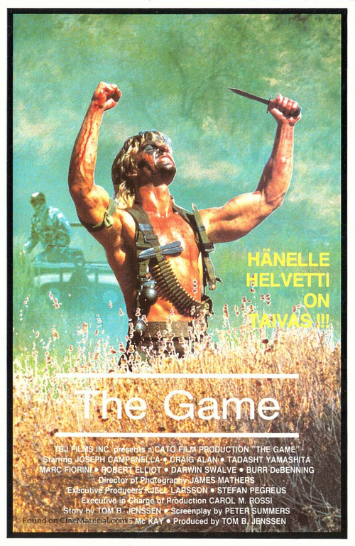 The Game - Finnish VHS movie cover