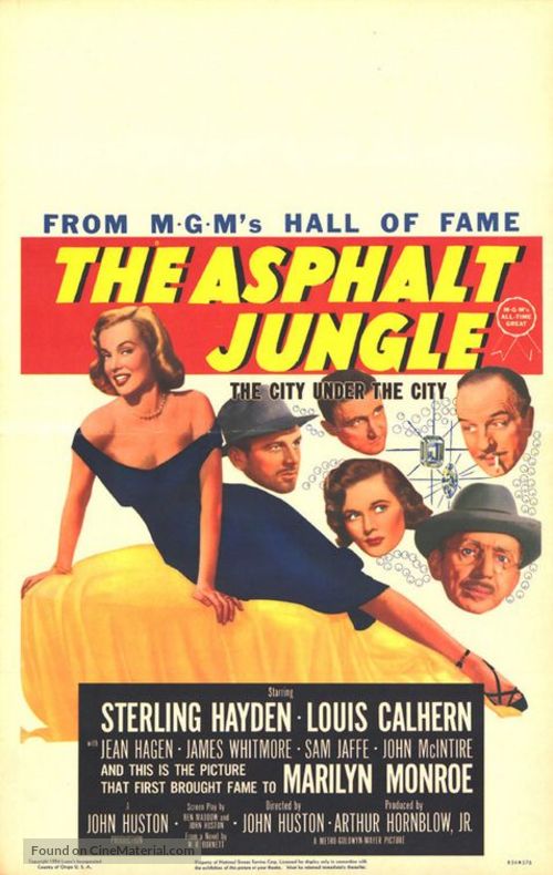 The Asphalt Jungle - Theatrical movie poster