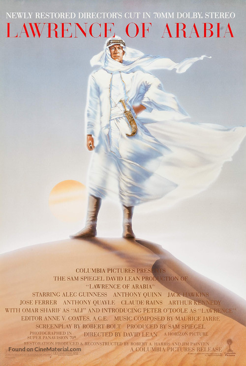 Lawrence of Arabia - Re-release movie poster