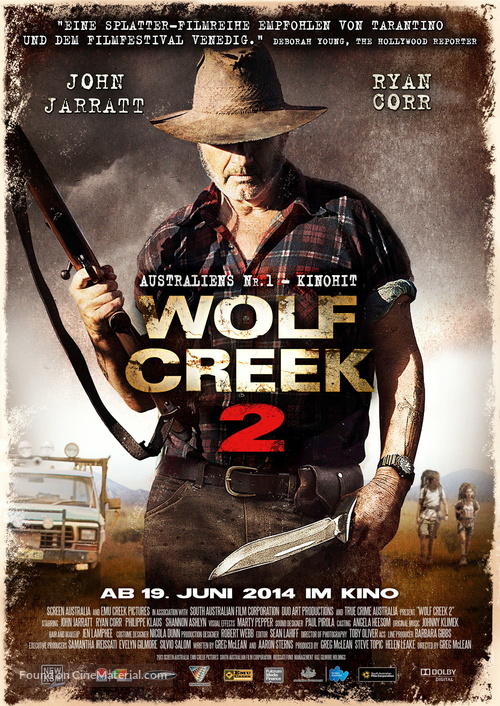 Wolf Creek 2 - German Movie Poster