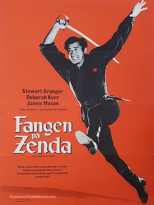 The Prisoner of Zenda - Danish Movie Poster