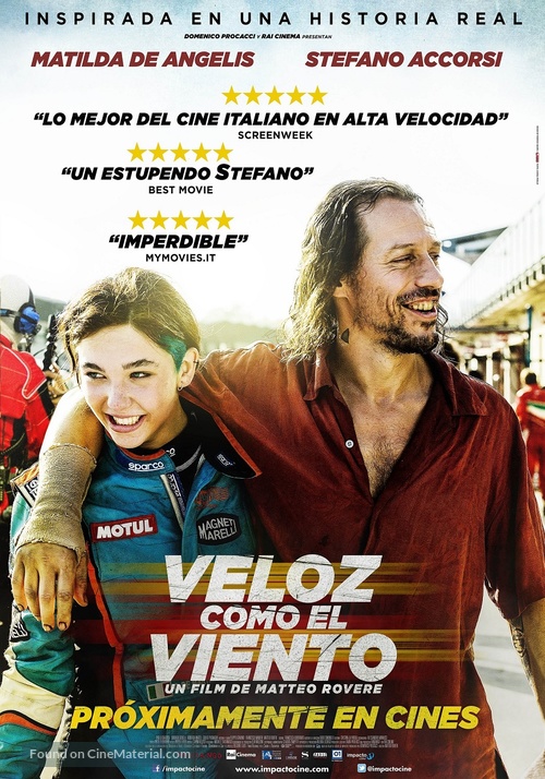 Veloce come il vento - Argentinian Movie Poster