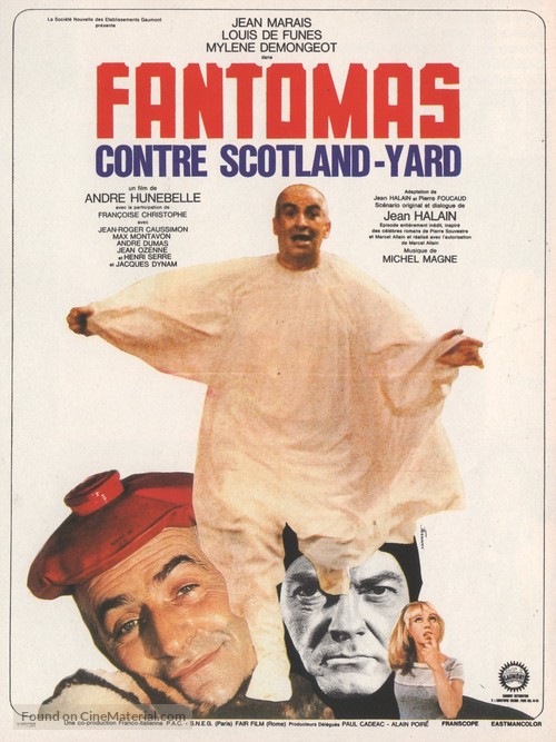 Fant&ocirc;mas contre Scotland Yard - French Movie Poster