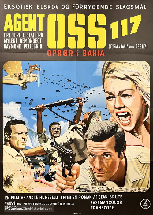 Furia &agrave; Bahia pour OSS 117 - Danish Movie Poster