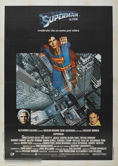 Superman - Italian Movie Poster