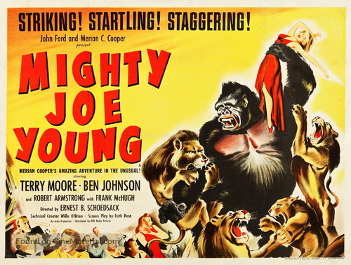 Mighty Joe Young - British Movie Poster