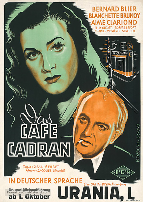 Le caf&eacute; du cadran - Austrian Movie Poster