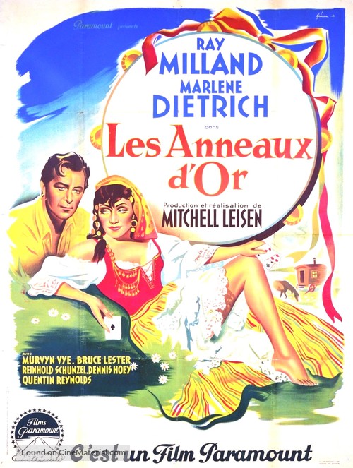 Golden Earrings - French Movie Poster