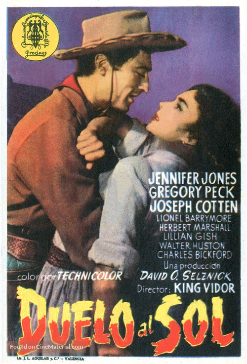 Duel in the Sun - Spanish Movie Poster