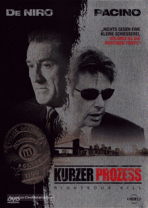 Righteous Kill - German Movie Cover