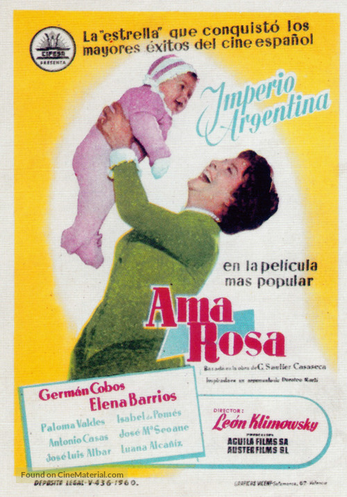 Ama Rosa - Spanish Movie Poster