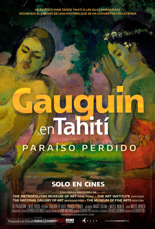 Gauguin a Tahiti. Il paradiso perduto - Spanish Movie Poster