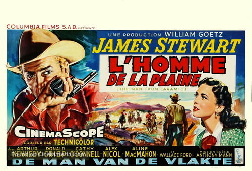 The Man from Laramie - Belgian Movie Poster