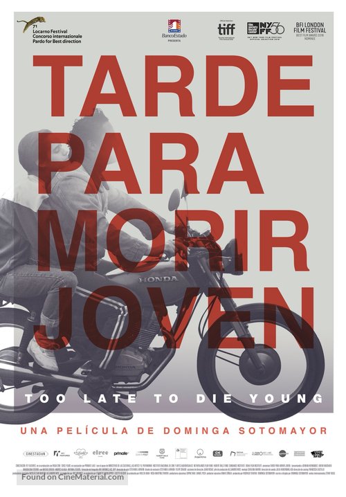 Tarde para morir joven - Chilean Movie Poster