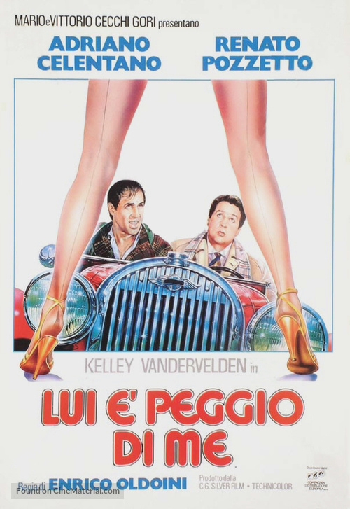 Lui &egrave; peggio di me - Italian Theatrical movie poster