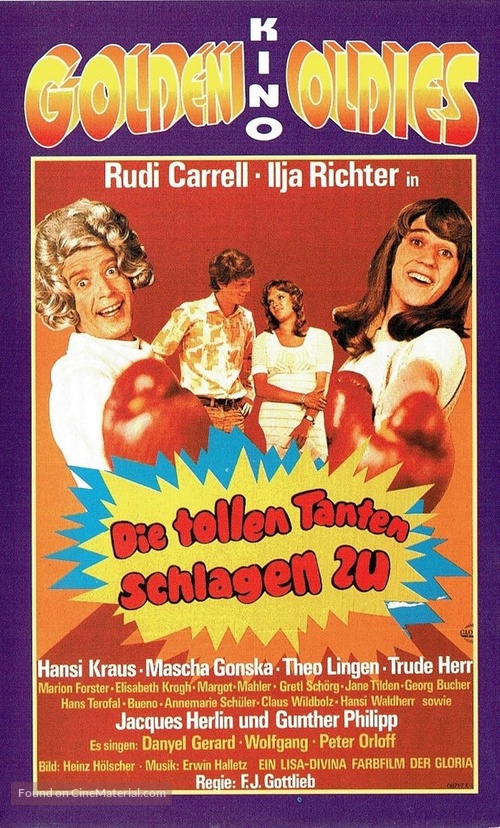 Die tollen Tanten schlagen zu - German VHS movie cover