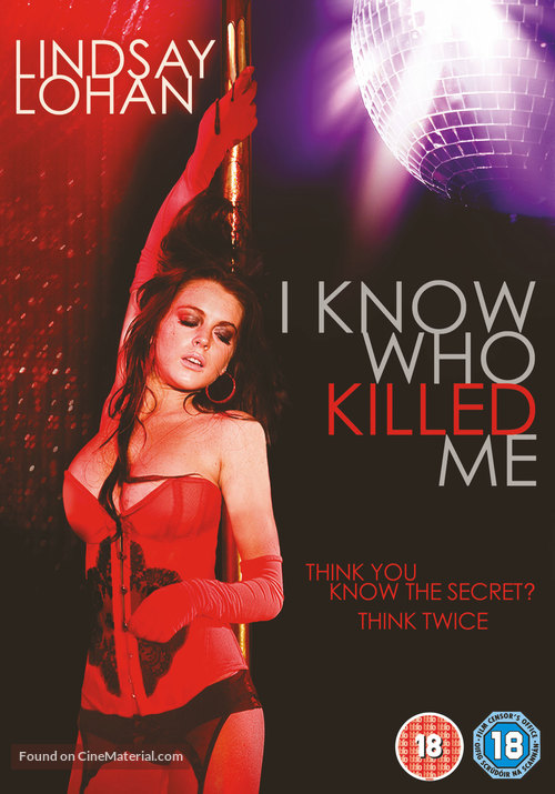 I Know Who Killed Me - British DVD movie cover